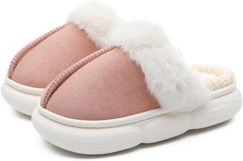 Girls Slippers Fluffy Slip on House Shoes for Boys Outdoor Clog Slippers in Kuwait