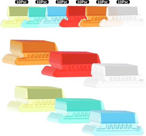 60pcs File Folder Tabs Hanging File Folder Tabs and Inserts with 120 Plastic Tabs Hanging Folders Colourful File Folder Labels for Easy to Read File Identification in Saudi Arabia
