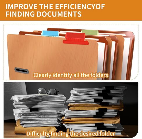 60pcs File Folder Tabs Hanging File Folder Tabs and Inserts with 120 Plastic Tabs Hanging Folders Colourful File Folder Labels for Easy to Read File Identification in Saudi Arabia