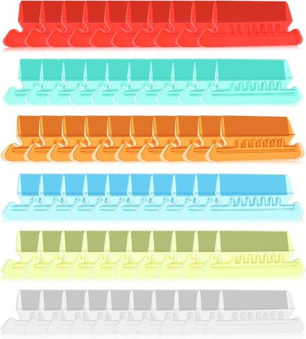 60pcs File Folder Tabs Hanging File Folder Tabs and Inserts with 120 Plastic Tabs Hanging Folders Colourful File Folder Labels for Easy to Read File Identification in Saudi Arabia