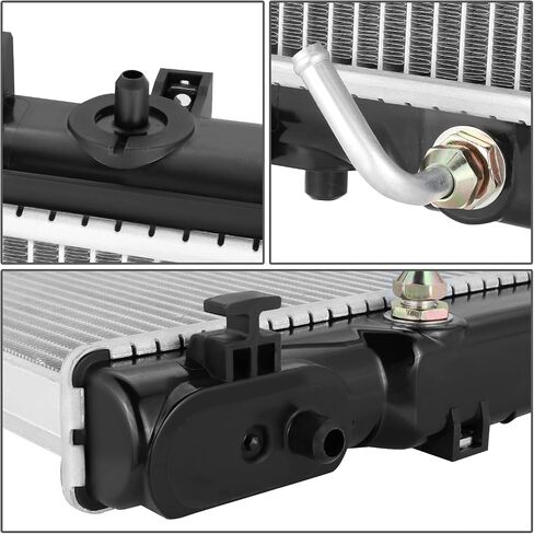 DNA Motoring OEM-RA-2222 OE Style Direct Fit Aluminium Core Radiator متوافق مع 98-05 Lexus GS300 / 98-00 GS400، 29-13/16 بوصة عرض × 15-3/4 بوصة ارتفاع × 5/8 بوصة عمق، 1-5 مدخل /16 بوصة، مخرج 1-1/2 بوصة in Saudi Arabia