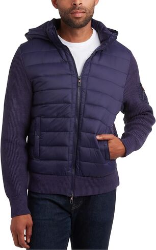CANADA WEATHER GEAR Men's Winter Jacket - Full Zip Up Hooded Quilted Sweater Vest - Cozy Puffer Jackets for Men (Sizes:M-XXL) in Saudi Arabia