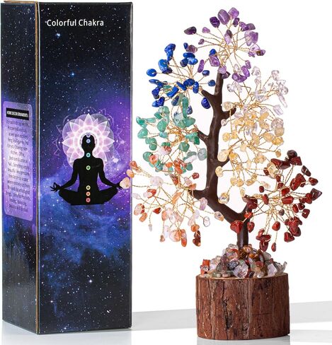 MAIBAOTA 7 Chakra Tree Crystal Tree for Positive Energy Home Office Decor Crystal Decor Crystal Tree of Life for Meditation in Kuwait