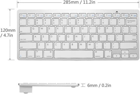 iKKEGOL USB Slim Mini Wired 78 Key Small Super Thin Compact Keyboard for Desktop Laptop PC Win 7 Mac (White) in Saudi Arabia