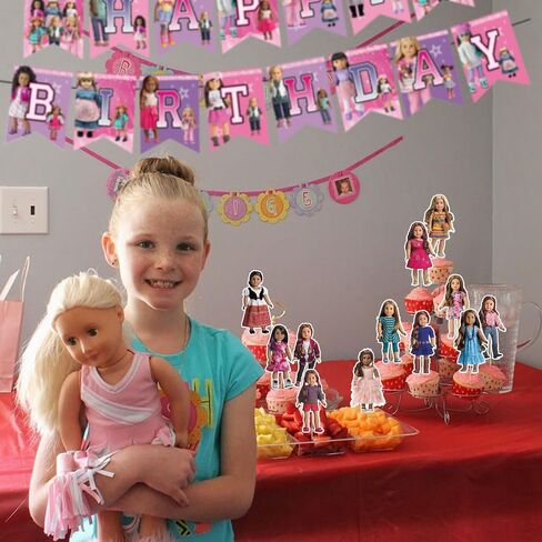 37Pcs American Doll Party Cake&Cupcake Toppers for Birthday Party Supplies,Boys' Theme Birthday Party Decoration in Saudi Arabia