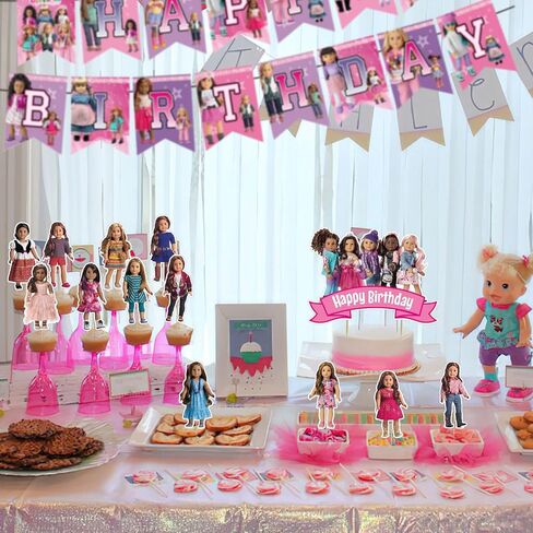 37Pcs American Doll Party Cake&Cupcake Toppers for Birthday Party Supplies,Boys' Theme Birthday Party Decoration in Saudi Arabia