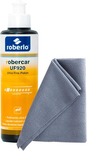 طلاء ROBERCARUF920 فائق النعومة - مركب تلميع وتقطيع وتلميع ممتاز لترميم طلاء السيارات ومجموعة تلميع - 250 مل - لمسة نهائية شديدة اللمعان in Saudi Arabia