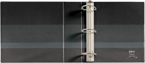 Avery Durable 3 Ring Binder, 3" One Touch EZD Rings, Label Holder, 1 Black Binder (07701) in Saudi Arabia
