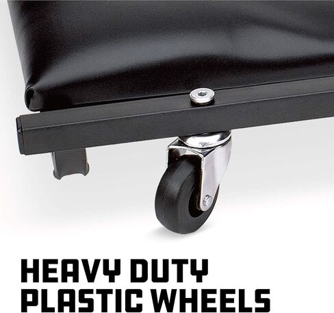 زاحف المرآب الدوار مقاس 36 بوصة من Powerbuilt، جسم فولاذي أنبوبي، رغوة مبطنة ومسند للرأس، إصلاح السيارات، سعة 250 رطل - 640940 in Kuwait