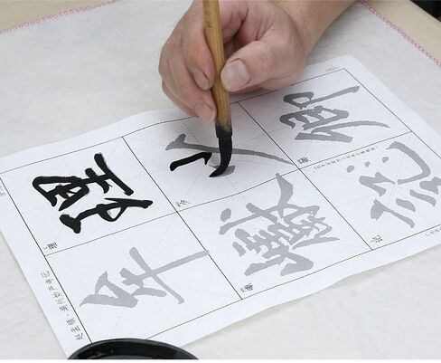 Tianjintang Chinese Calligraphy Ink Writing Sumi-e Tracing Xuan/Rice Paper Sheet for Beginner Chu Suiliang 9cm Sheet 杨凝式Chive Flower Paste韭花贴 in Saudi Arabia