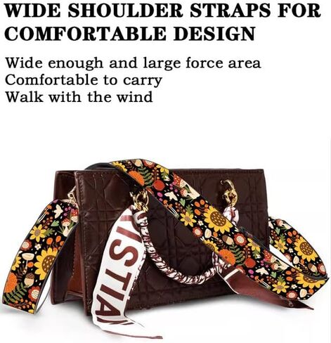 Purse Straps Rose Gold Buckles Wide Shoulder Strap,Fashion Adjustable Replacement Belt in Saudi Arabia