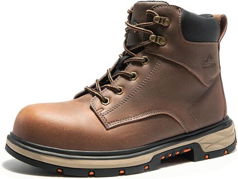 NORTIV 8 Steel Toe Work Boots for Men Waterproof Slip on Safety Construction Boots in Saudi Arabia