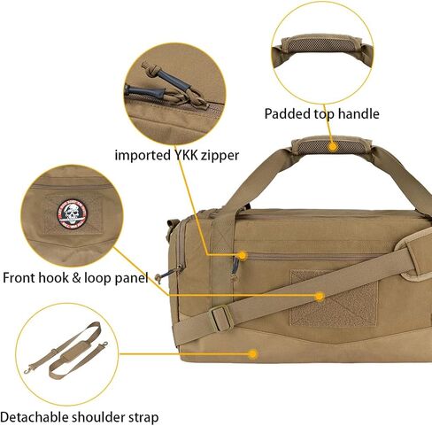 IDOGEAR Tactical Deployment Bag Military Duffle Bag 33L With Shoe Compartment Heavy-Duty Luggage Bag For Outdoor Hiking Traveling Camping(Multi-camo) in Kuwait