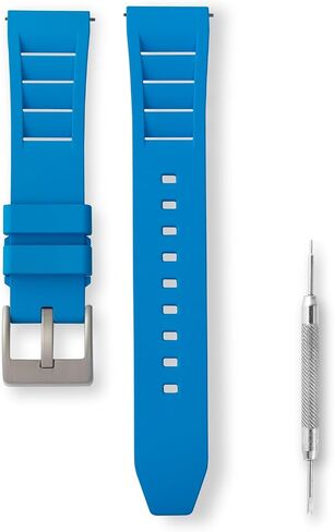 Fluororubber Watch Strap 20mm 22mm - Fluoroelastomer Watch Band Soft Breathable Durable Universal Replacement Band Strap for Men Women in Kuwait