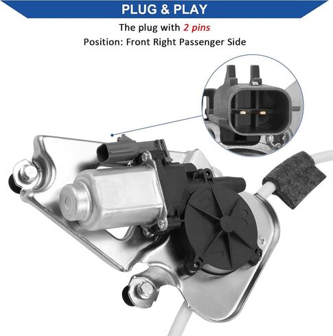 Front Side Power Window Motor and Regulator Assembly Compatible with Jeep Liberty KJ 2002-2006 (Front Right Passenger Side) in Saudi Arabia