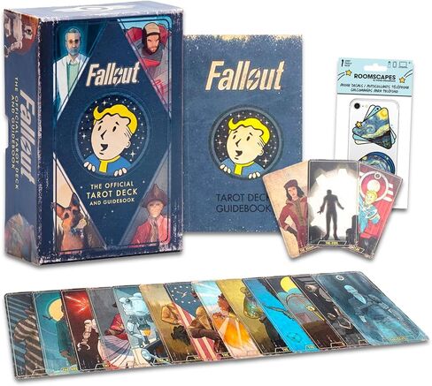 مجموعة هدايا بطاقة Fallout Tarot - حزمة مع مجموعة Fallout Tarot Deck ودليل الإرشاد بالإضافة إلى ملصق الهاتف | هدايا تداعيات للرجال والنساء والمراهقين in Kuwait
