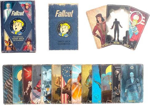 مجموعة هدايا بطاقة Fallout Tarot - حزمة مع مجموعة Fallout Tarot Deck ودليل الإرشاد بالإضافة إلى ملصق الهاتف | هدايا تداعيات للرجال والنساء والمراهقين in Kuwait