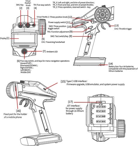 Flysky FS-G7P Transmitter for Cars and Boats, with FS-R7P, 7CH 2.4Ghz Surface Radio Controller for RC Crawler Receiver in Saudi Arabia