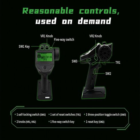 Flysky FS-G7P Transmitter for Cars and Boats, with FS-R7P, 7CH 2.4Ghz Surface Radio Controller for RC Crawler Receiver in Saudi Arabia