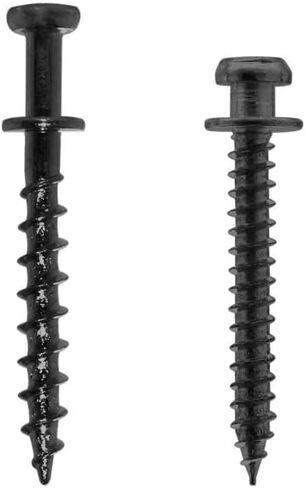 Picture Hanging Screws, Double-Headed Bear Claw Screw, 4in1 Hooks for Sawtooths, D-Rings, Wire and Keyholes (40, Black Mix Size) in Saudi Arabia