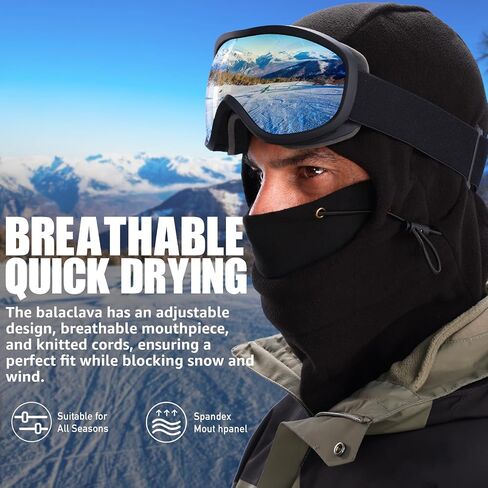 Winter Face Mask for Men Women,Balaclava Ski Mask for Cold Weather, Snowboarding Gear,Snowboard Mask in Saudi Arabia