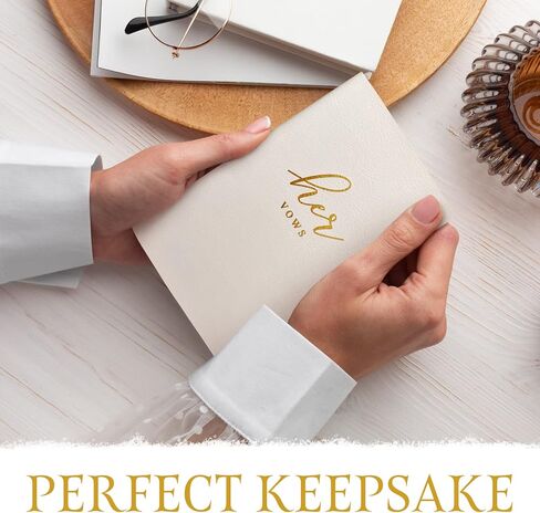 White and Navy PU Leather Vow Books, Vow Books for Wedding with 28 Pages, Vows Book His and Hers 6.5" x 4", His and Her Vows Book, Wedding Vow Books, Vow Books His and Hers, His and Hers in Saudi Arabia