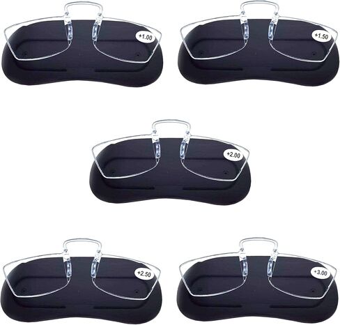 GECKO TRAVEL TECH Mini Reading Glasses - Set of 5 Focal Strengths in Kuwait