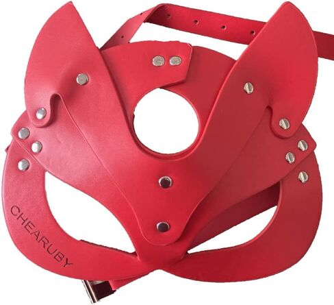 Woman Sexy Leather Cat Bunny Fox Half Face Masks,Masquerade Party Mask for Cosplay Halloween Party Costume Props in Saudi Arabia