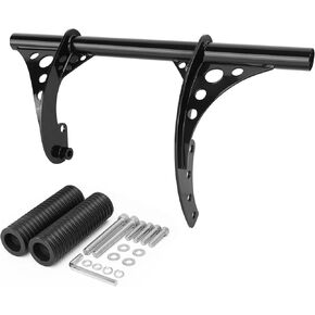 2018-2023 Front Engine Guard Crash Bar Fit for Harley Davidson Softail Streeb Bob Low Rider S ST Heritage Classic FXBB FXLR FLHC, Gloss Black Flat Out Bar