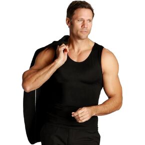 Insta Slim – Made in USA – Compression Shirts for Men Variety Pack (Tank-Top, Crew-Neck, V-Neck)