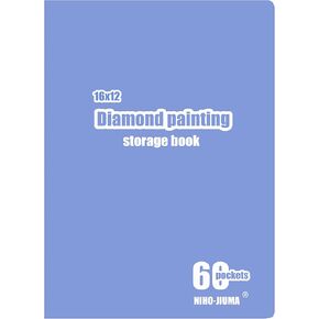 NIHO-JIUMA Diamond Art Storage & Presentation Book - 60-Page Portfolio for 12x16 Diamond Paintings