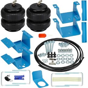 Air Bag Airbag Suspension Kit Fit 2011-2017 for Chevrolet Silverado for GMC Sierra 2500HD 3500HD Blue Rear Helper Bag Spring Replace for Ride Rite 2613 W21-760-2613 W217602613