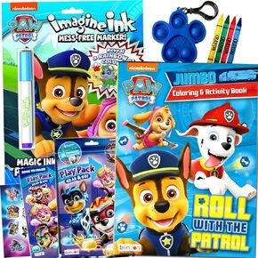 Paw Patrol Coloring Book and Sticker Activity Set for Kids - Bundle with Paw Patrol Book, Imagine Ink, Play Pack, Stickers