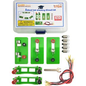 EUDAX Physics Science Lab Learning Circuit kit,Electricity Experiment Set,Building Circuits for Kids Junior Senior High School Students (Basic kit)