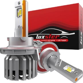 مصابيح LUXSTER 2025 HolyKnight، 30000lm 55W H11 H9 LED، مصابيح الضباب H8 H16، فائقة السطوع، 6000K أبيض بارد، حزمة من 2