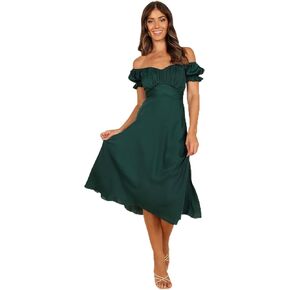 Petal & Pup Women's Mickenna Sweetheart Frill Midi Dress