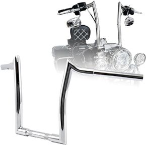 مقود 1-1/4 بوصة سمين 10 بوصة من الكروم Rise Aggressive Ape متوافق مع 1996-2013 Harley Road Glide 1995-up Road King Sportster XL Dyna Softail in Kuwait