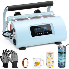 OFFNOVA Tumbler Heat Press Machine for 20oz 30oz Sublimation Blanks Tumbler, Auto-Timer Mug Press with Digital Temp&Time Setting