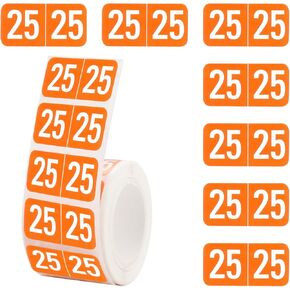 500Pcs 2025 Year Stickers, Self Adhesive File Folder Year Labels, Color Coded 2025 Year Stickers for End Tab File Folders Office Supplies, 3/4" x 1-1/2" (Blue)