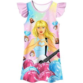 Girls Dress for Musical Concert Lovely Dress for Kids Super Star Singer Dress for Girls Princess Dress