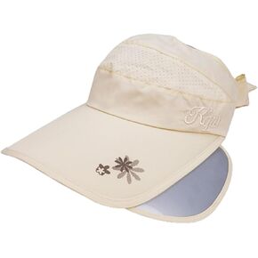 Sun Visor Hat for Women Adjustable Retractable Wide Brim UV Protection Mesh Breathable Baseball Cap Golf Visor Cap tennis Hat