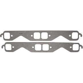 SCE Exhaust Header/Manifold Gasket, 1.450 x 1.440 in Square Port, 0.150 in Thick, Graphite, Pair