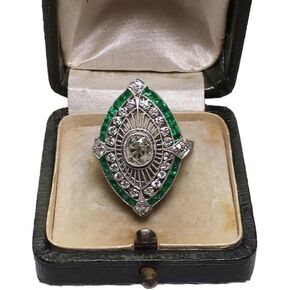 Metmejiao Retro Emerald Green Cubic Zirconia Stackable Statement Rings for Women Rose Gold Women's Engagement Ring Microdiamond Wedding Rings Jewelry Gift 9