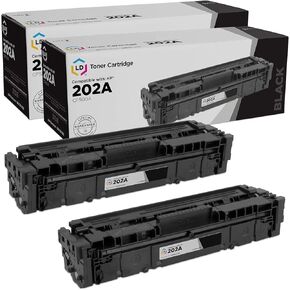 LD Products Compatible Toner Cartridge Replacement for HP 202A (2 Pack, Black) Compatible with The Following HP Printers HP M254dw M281cdw M281dw M281fdw