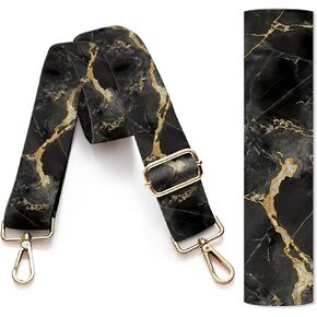 Purse Strap Replacement Crossbody, 3.8cm Wide Shoulder Strap Adjustable Replacement Belt Gold Buckle, Handbag Crossbody Bag Strap Luxury Plaid