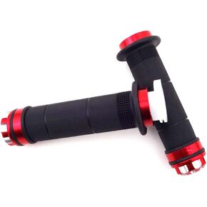 DJ-Motor 22mm الأحمر تويست خنق مقبض القبضات ل 2 السكتة الدماغية 50cc 60cc 66cc 80cc بمحركات دراجة دراجة