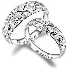 925 Sterling Silver Ring Full of Stars, Sparkling Starlight Ring Couple Ring Opening Adjustable Stackable Jewelry Eternal Wedding Ring