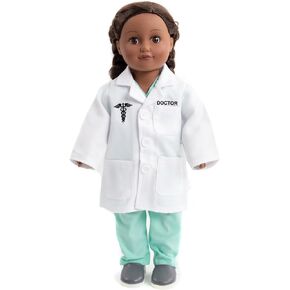 Little Adventures Boys Doll Clothes Costume Outfits - Clothing Fits 16-20 inch Dolls and Plush Stuffed Animals for Pretend Play (Doll Not Included) (Vet)