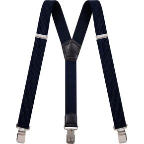 Suspenders for men heavy duty Y-Back Adjustable With Strong Metal Clips