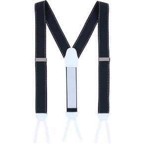 Trafalgar Men's Big & Tall Freeman Edge Stitching Formal End Ribbon Braces